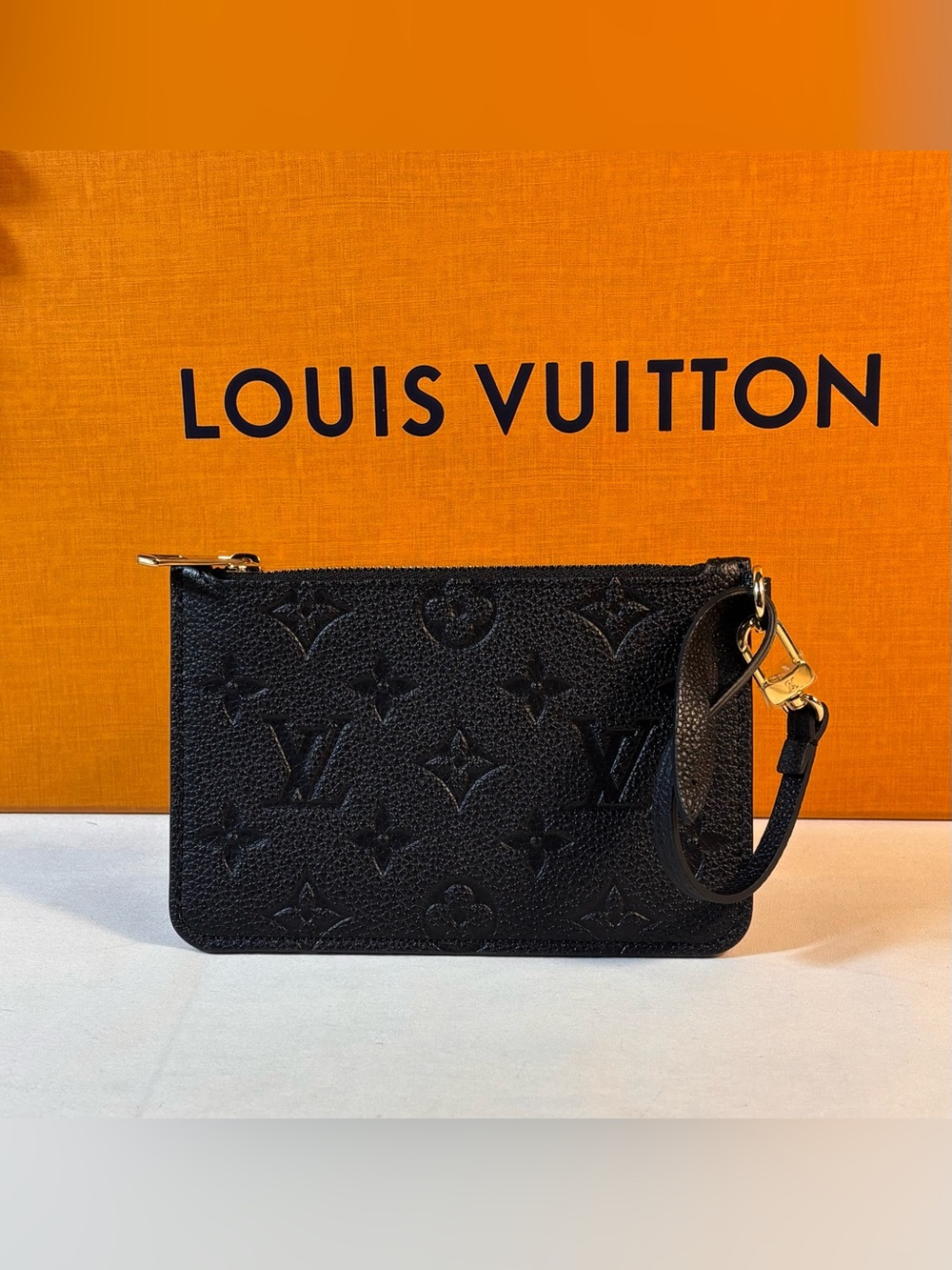Authentic Louis Vuitton Empreinte Noir Wristlet